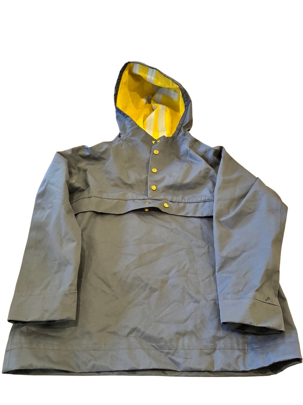 Faire Child Weatherwear Rain Anorak Size 9/10 Blue Yellow Made in Canada